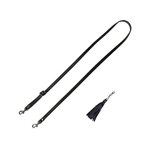 VanEnjoy Adjustable Genuine Leather Crossbody Straps Replacement - Width 1/2“, Length 25”-51”