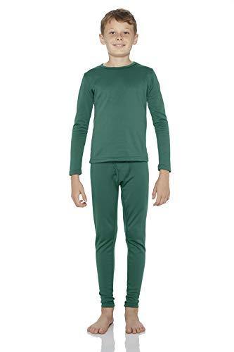 Rocky Thermal Underwear for Boys Fleece Lined Thermals Kids Base Layer Long John Set