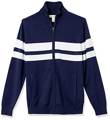Amazon Essentials Men's Full-Zip Cotton Sweater