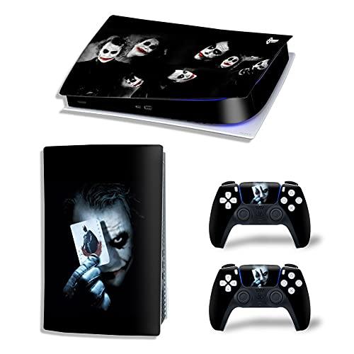 Mmoptop PS5 Skin for Playstation 5 Disc Version Console and Controller Vinyl Cover Skins Wrap - Black Pan-Ther - JOY2ESpree