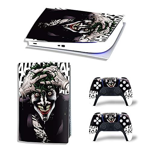 Mmoptop PS5 Skin for Playstation 5 Disc Version Console and Controller Vinyl Cover Skins Wrap - Black Pan-Ther - JOY2ESpree