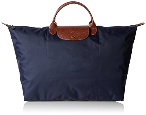 Longchamp Le Pliage Large Travel Bag, Red Garance, 17.75" x 13.75" x 9"