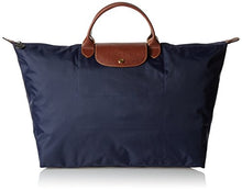 
                        
                          Load image into Gallery viewer, Longchamp Le Pliage Large Travel Bag, Red Garance, 17.75" x 13.75" x 9"
                        
                      