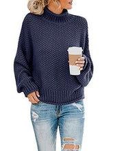 
                        
                          画像をギャラリービューアに読み込む, Saodimallsu Womens Turtleneck Oversized Sweaters Batwing Long Sleeve Pullover Loose Chunky Knit Jumper - JOY2ESpree
                        
                      