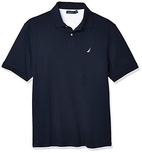 Nautica Men's Classic Fit Short Sleeve Solid Soft Cotton Polo Shirt - JOY2ESpree