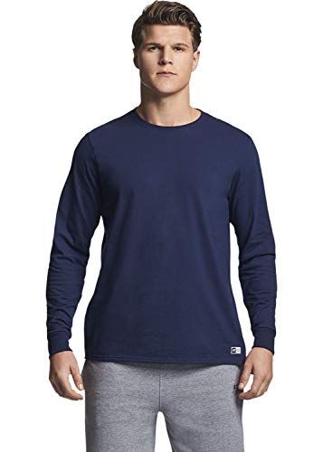 Russell Athletic Men's Cotton Performance Long Sleeve T-Shirts