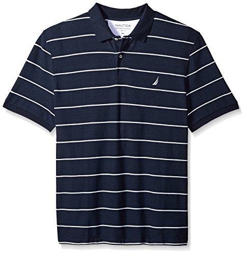 Nautica Men's Classic Short Sleeve Striped Polo T-Shirt - JOY2ESpree