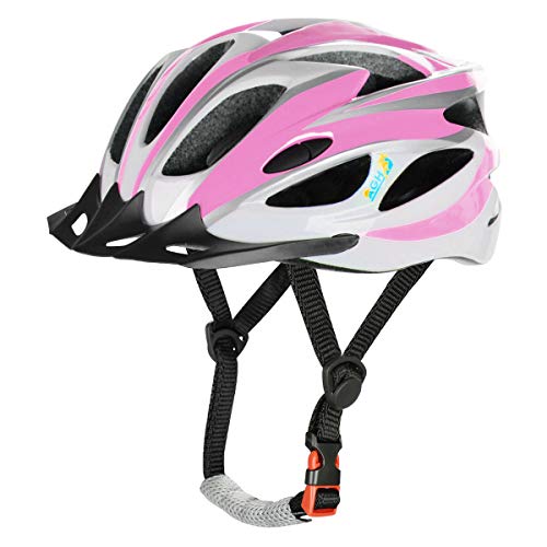AGH Adult Adjustable Helmet,CPSC Certified for Mountain Road Bicycle Helmet with Detachable Visor for Men Women