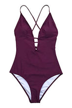 
                        
                          將圖片載入圖庫檢視器 CUPSHE Women's One Piece Swimsuit Tummy Control V Neck Two Piece Bathing Suit
                        
                      