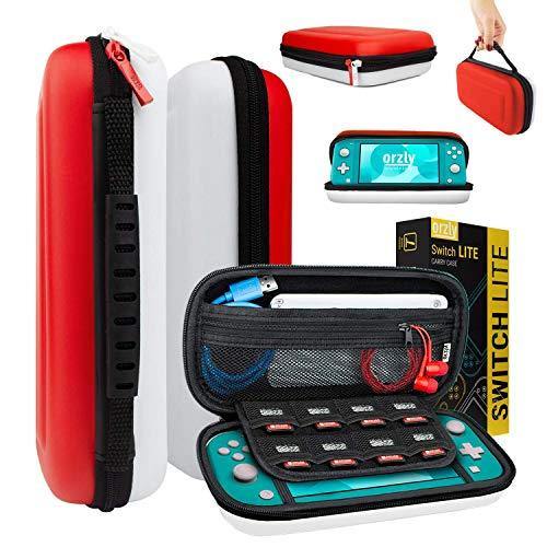 Orzly Case for Nintendo Switch Lite - Portable Travel Carry Case with Storage for Switch Lite Games & Accessories [Turquoise Blue Edition] - JOY2ESpree