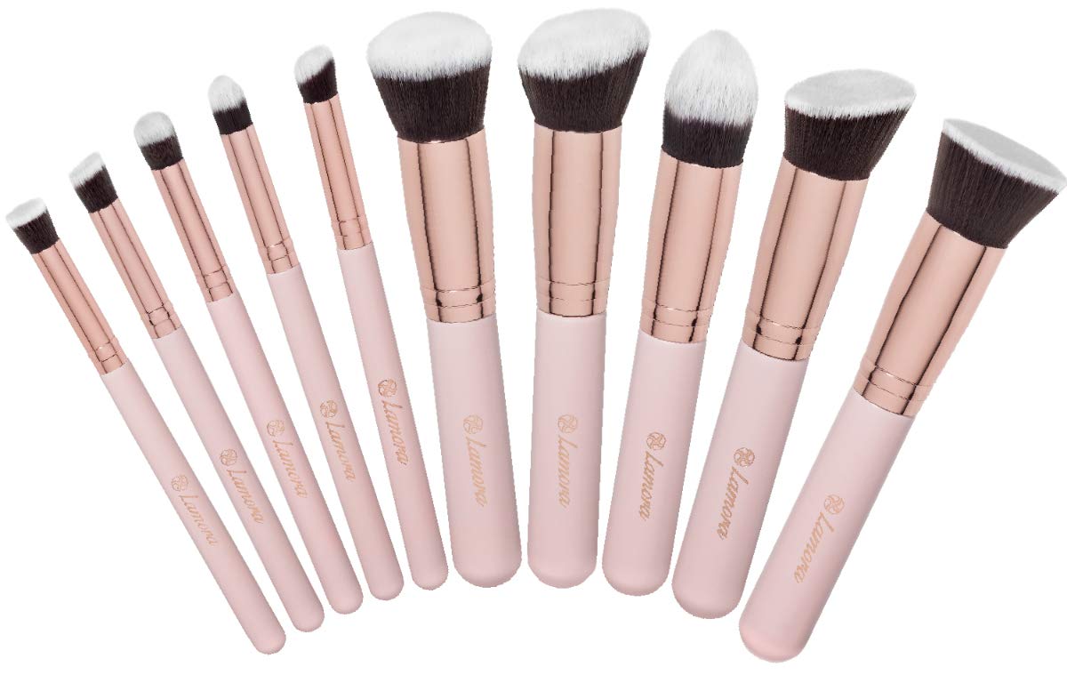 Kabuki Makeup Brush Set - Foundation Powder Blush Concealer Contour Brushes