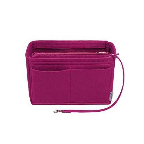 Purse Organizer Insert, Bag Organizer, Bag in Bag, Perfect for Speedy Neverfull and More, 5 Size (X-Large, Black)