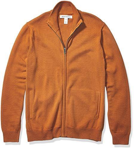 Amazon Essentials Men's Full-Zip Cotton Sweater