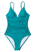 
                        
                          Load image into Gallery viewer, CUPSHE Women's One Piece Swimsuit Tummy Control V Neck Two Piece Bathing Suits - JOY2ESpree
                        
                      