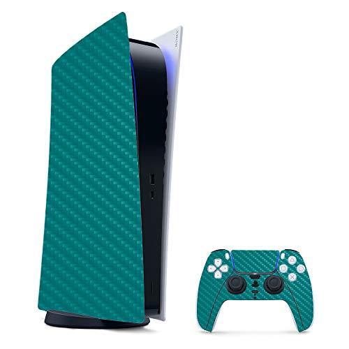 MightySkins Carbon Fiber Skin Compatible with PS5 / Playstation 5 Digital Edition Bundle - JOY2ESpree