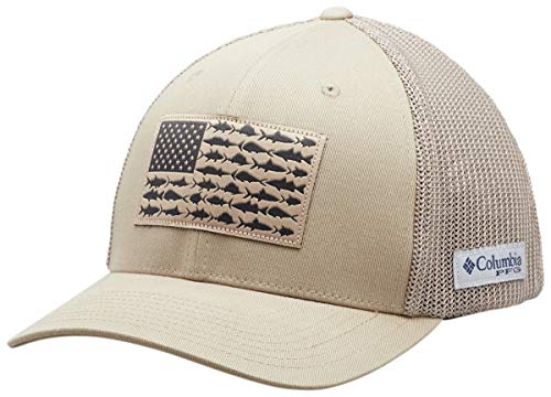 Columbia Unisex-Adult PFG Mesh Fish Flag Ball Cap