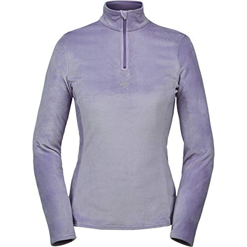 Spyder Womens Shimmer Bug Zip T-Neck