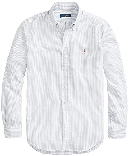 Ralph Lauren Mens Logo Button-Down Dress Shirt