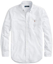 
                        
                          Load image into Gallery viewer, Ralph Lauren Mens Logo Button-Down Dress Shirt
                        
                      