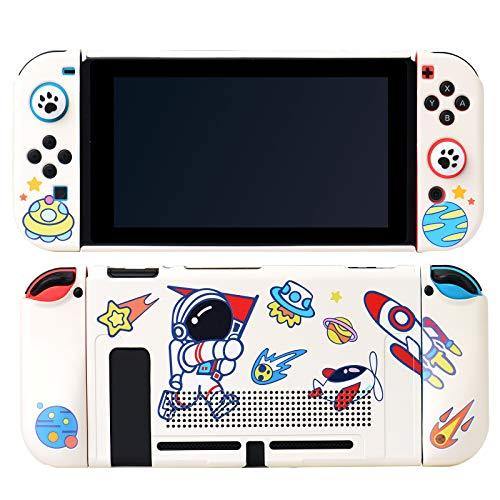 UYIYE Case for Switch - Protective Hard Case for Switch- Dockable TPU Shell Cover for Handheld Video Game Controller - Case Cover for Switch - JOY2ESpree