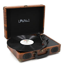 
                        
                          Muat gambar ke penampil Galeri, LP&amp;No.1 Portable Suitcase Turntable with Stereo Speaker,3 Speeds Belt-Drive Vinyl Record Player Black - JOY2ESpree
                        
                      