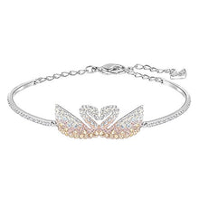 
                        
                          Load image into Gallery viewer, SWAROVSKI Women's Iconic Swan Crystal Jewelry Collection, Rhodium Finish - JOY2ESpree
                        
                      