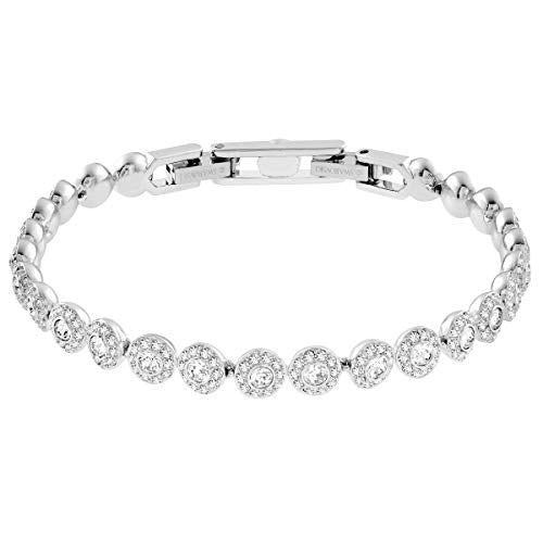 SWAROVSKI Women's Angelic Jewelry Collection, Rhodium Finish, Clear Crystals - JOY2ESpree