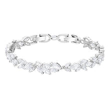 
                        
                          Load image into Gallery viewer, Swarovski Women's Louison Jewelry Collection, Rhodium Finish, Blue Crystals, Clear Crystals - JOY2ESpree
                        
                      