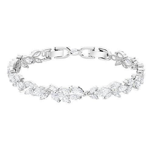 Swarovski Women's Louison Jewelry Collection, Rhodium Finish, Blue Crystals, Clear Crystals - JOY2ESpree