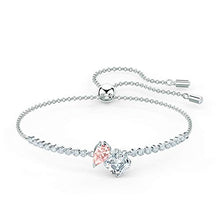 
                        
                          Load image into Gallery viewer, SWAROVSKI Women's Attract Soul Jewelry Collection, Rhodium Finish, Pink Crystals - JOY2ESpree
                        
                      