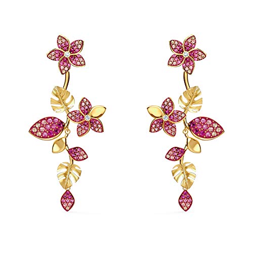 SWAROVSKI Women's Tropical Flower Pink Crystal Jewelry Collection - JOY2ESpree