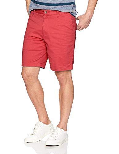 Nautica Men's Classic Fit Flat Front Stretch Solid Chino Deck Short - JOY2ESpree