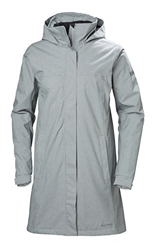 Helly-Hansen Womens Aden Insulated Waterproof Windproof Breathable Long Length Packable Hood Rain Coat Jacket