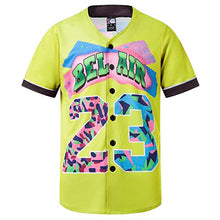 
                        
                          Muat gambar ke penampil Galeri, MOLPE 90s Hip Hop Clothing for Men and Women, Unisex Bel Air 23 Baseball Jersey, Mens Printed Urban Shirts for Party
                        
                      