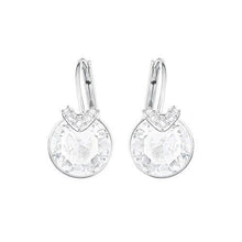 
                        
                          Load image into Gallery viewer, SWAROVSKI Women's Bella V Crystal Earrings Collection, Gray Crystals, Pink Crystals, Clear Crystals - JOY2ESpree
                        
                      