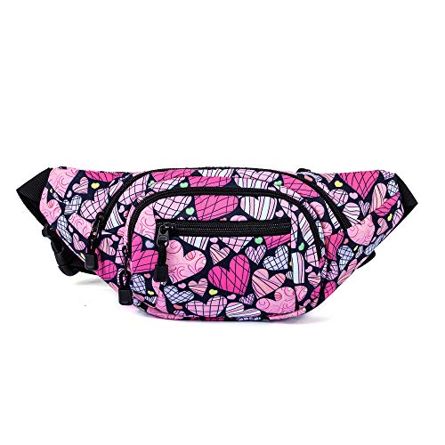 TOPERIN Fashion Fanny Pack Cute Running Belt Waist Pack Running Waist Bag Belt