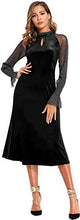 
                        
                          Load image into Gallery viewer, Velvet Formal Dress Lace Splicing Glitter Gowns
                        
                      