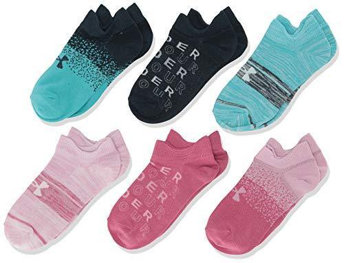 Under Armour Youth Essential 2.0 No Show Socks, 6-Pairs