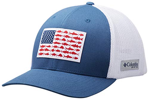 Columbia Unisex-Adult PFG Mesh Fish Flag Ball Cap