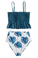 
                        
                          Muat gambar ke penampil Galeri, CUPSHE Women's High Waist Bikini Swimsuit Ruffle Smock Floral Print Two Piece Bathing Suit
                        
                      