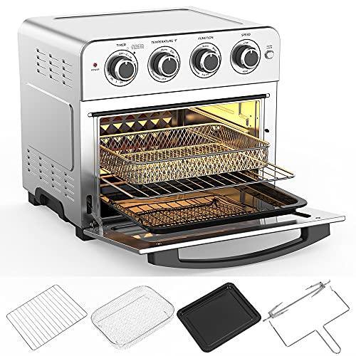 Air Fryer Toaster Oven Combo 8-in-1 Countertop Rotisserie & Dehydrator - JOY2ESpree