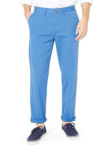 Nautica Men's Classic Fit Flat Front Stretch Solid Chino Deck Pant - JOY2ESpree