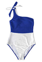 
                        
                          將圖片載入圖庫檢視器 CUPSHE Women's One Piece Swimsuit Color Block One Shoulder Bowknot Bathing Suit
                        
                      