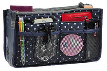 
                        
                          Load image into Gallery viewer, Vercord Purse Organizer Insert for Handbags Bag Organizers Inside Tote Pocketbook Women Nurse Nylon 13 Pockets Black Medium
                        
                      