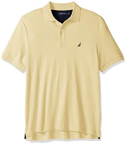 Nautica Men's Classic Fit Short Sleeve Solid Soft Cotton Polo Shirt - JOY2ESpree