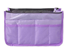 
                        
                          Muat gambar ke penampil Galeri, Vercord Updated Purse Handbag Organizer Insert Liner Bag in Bag 13 Pockets Purple Small
                        
                      