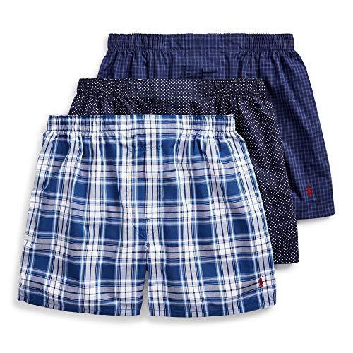 Polo Ralph Lauren Men's 3-Pack Classic Fit Packaged Woven Boxers