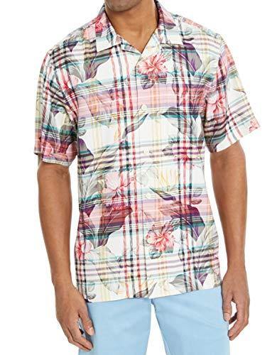 Tommy Bahama Huladays Plaid Silk Camp Shirt