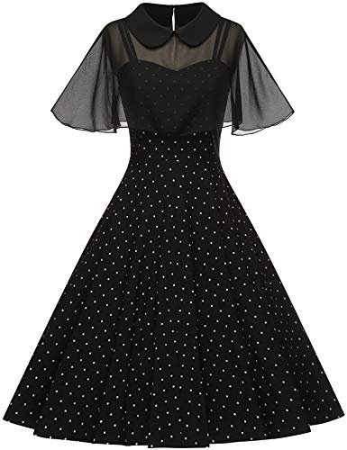 GownTown Women's 1950s Cloak Two-Piece Cocktail Dress