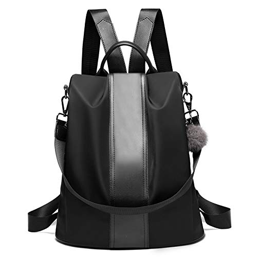 Women Backpack Purse Waterproof Nylon Anti-theft Rucksack Lightweight Shoulder Bag